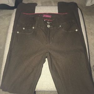 Brown skinny jeggings/ jeans